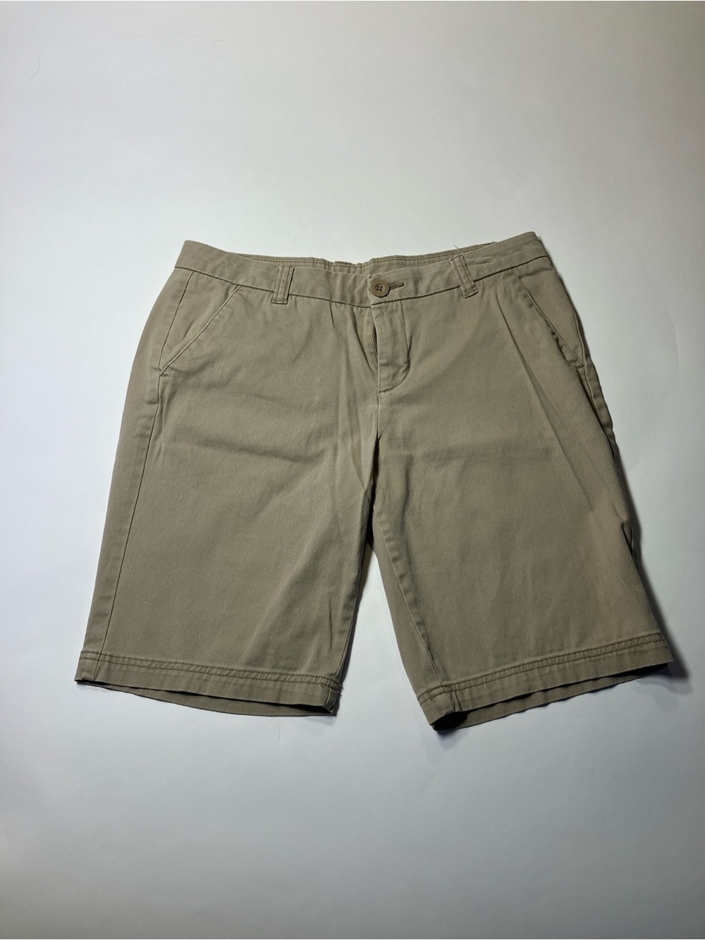 bcg Women's Tan Khaki Bermuda Shorts